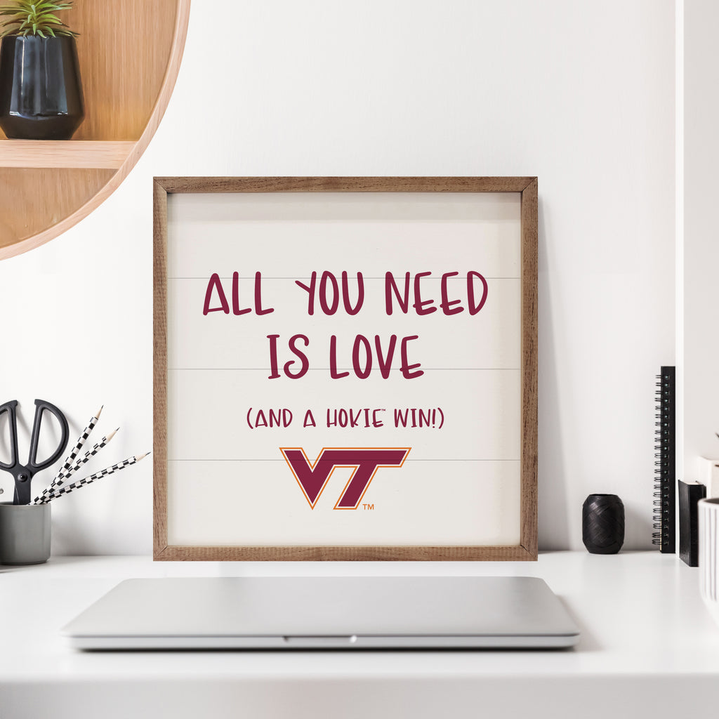All You Need Virginia Tech 16x16 / White
