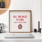 All You Need Is Love South Dakota 16x16 / White