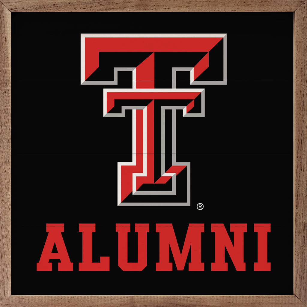 Alumni Texas Tech 16x16 / Black