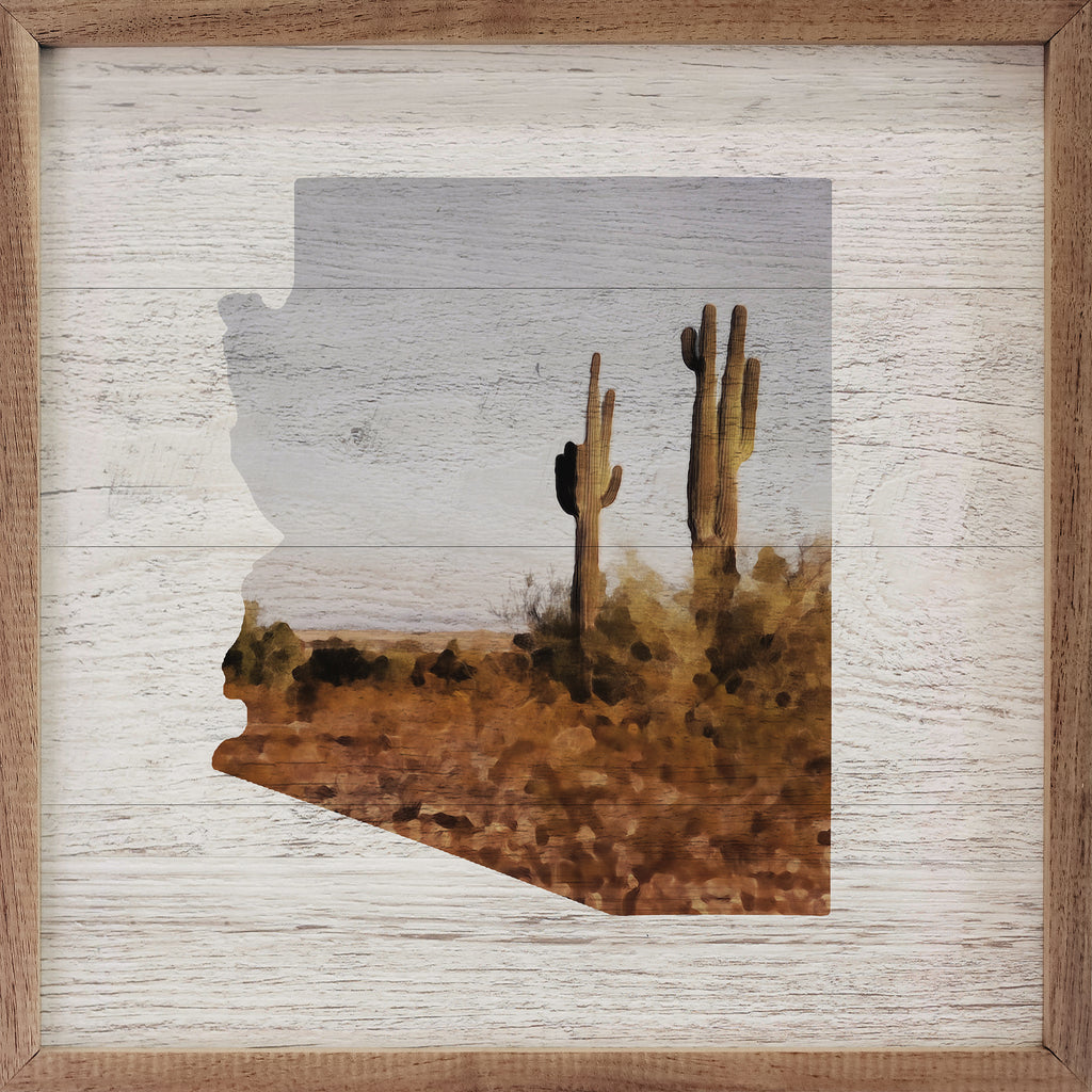 Arizona Cactus 16x16 / Whitewash