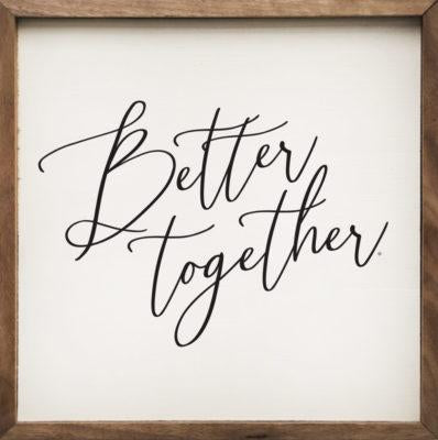 Better Together Script 16x16 / White