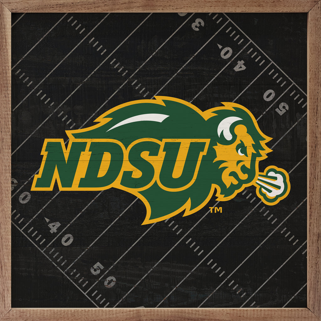 Black Football Field NDSU 16x16 / Black