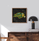 Black Football Field NDSU 16x16 / Black