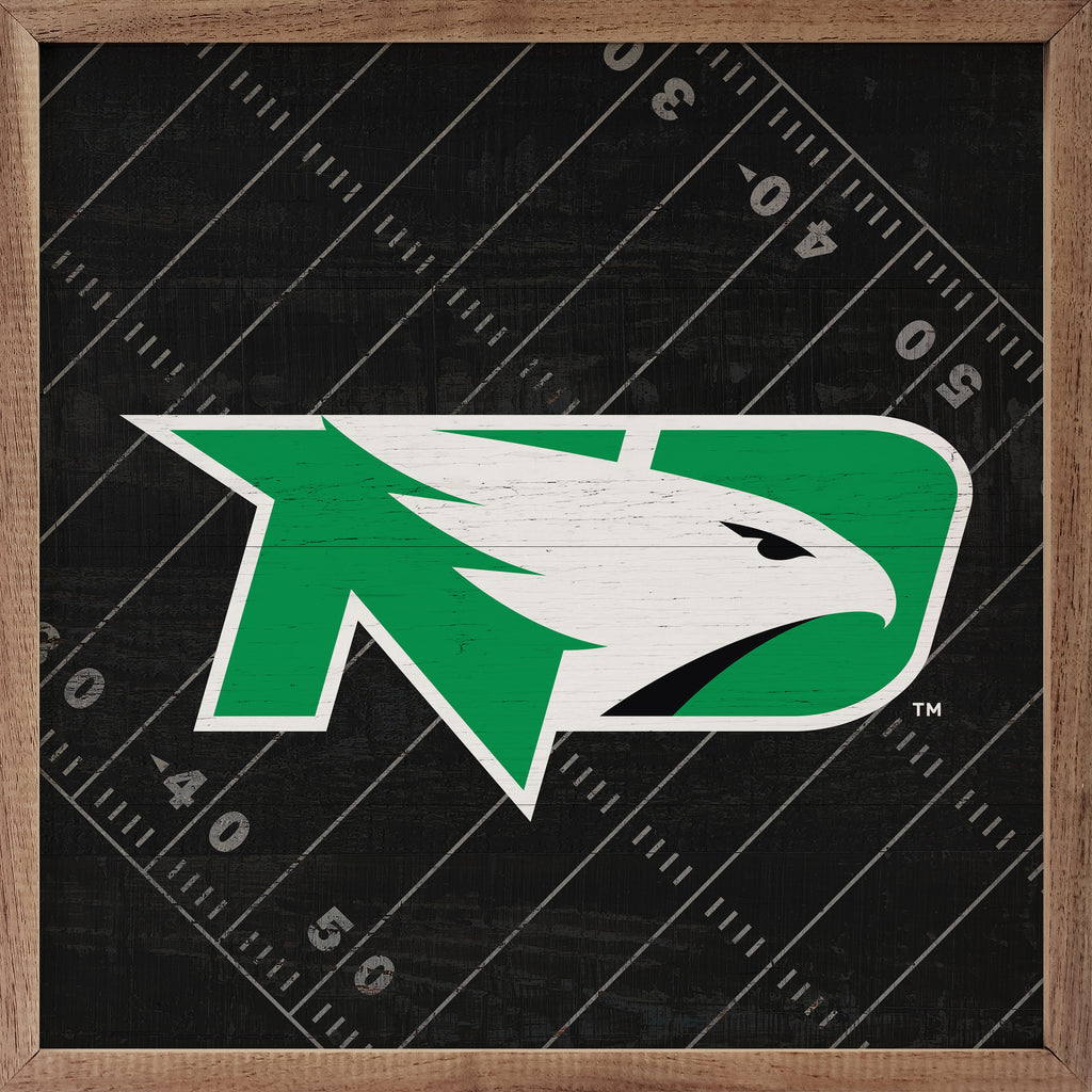 Black Football Field North Dakota 16x16 / Black