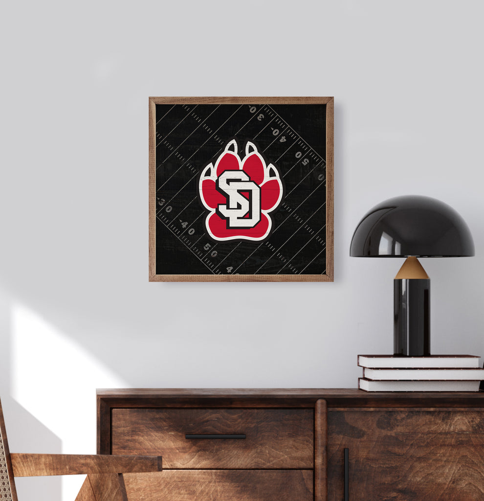 Black Football Field South Dakota 16x16 / Black