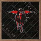 Black Football Field Texas Tech 16x16 / Black