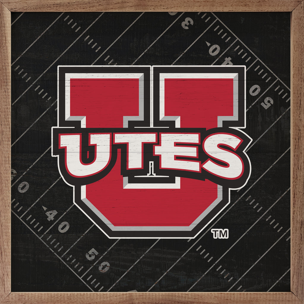 Black Football Field Utah 16x16 / Black