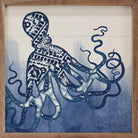 Blue Pattern 2 Octopus By Audrey Jeanne Roberts 16x16 / Multi-Color