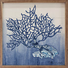 Blue Pattern 4 Coral By Audrey Jeanne Roberts 16x16 / Multi-Color