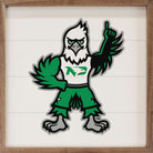 Bold Mascot North Dakota 16x16 / White