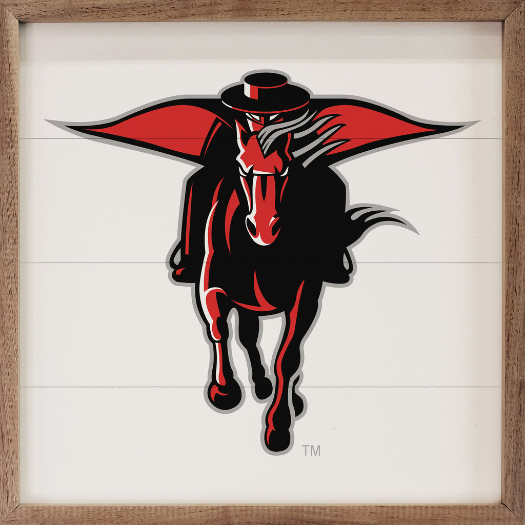 Bold Mascot Texas Tech 16x16 / White