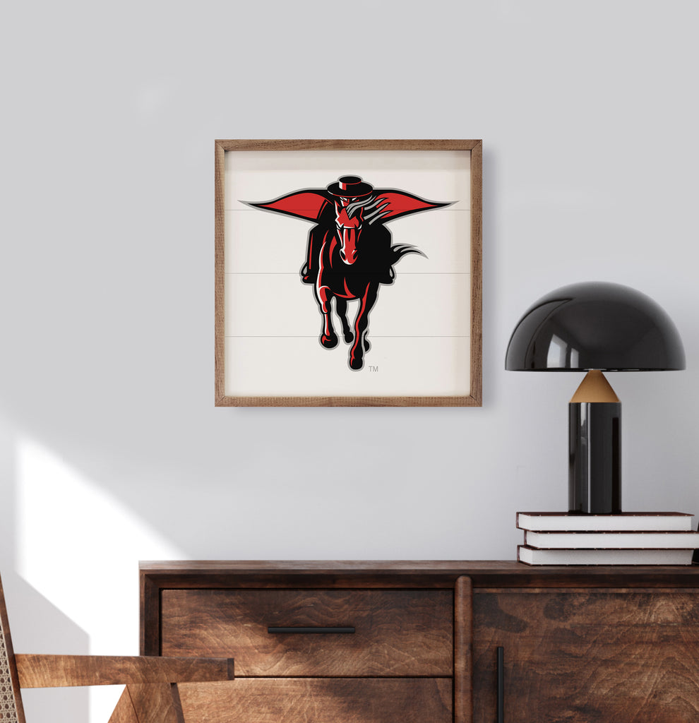 Bold Mascot Texas Tech 16x16 / White