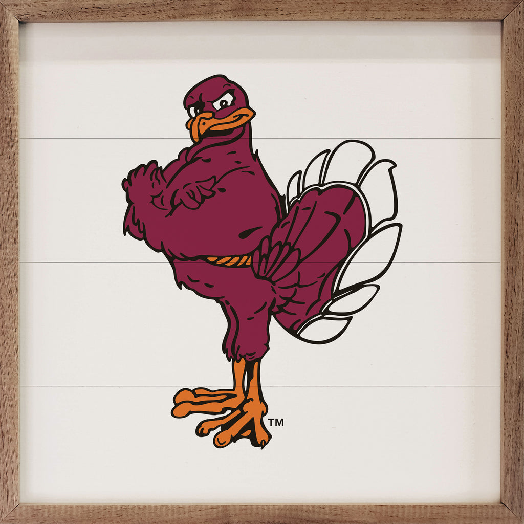 Bold Mascot Virginia Tech 16x16 / White