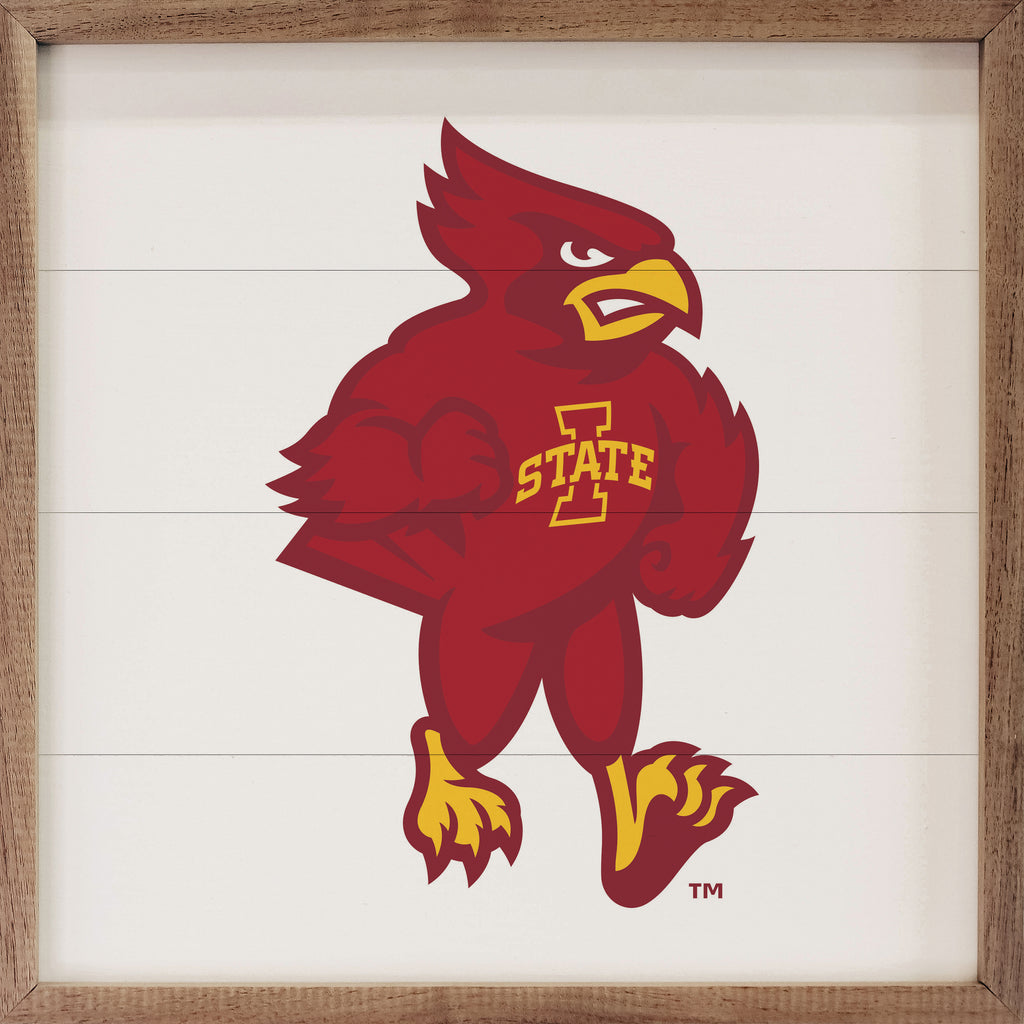 Bold Mascot Iowa State 16x16 / White