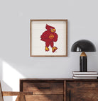 Bold Mascot Iowa State 16x16 / White