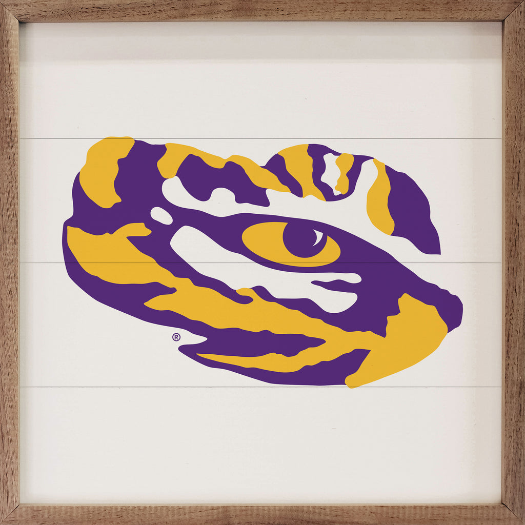 Bold Mascot LSU 16x16 / White