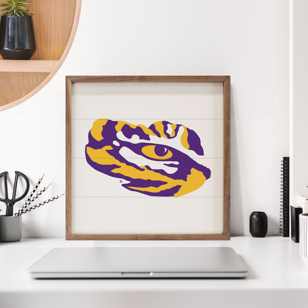 Bold Mascot LSU 16x16 / White