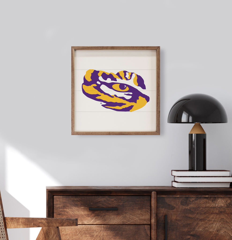 Bold Mascot LSU 16x16 / White