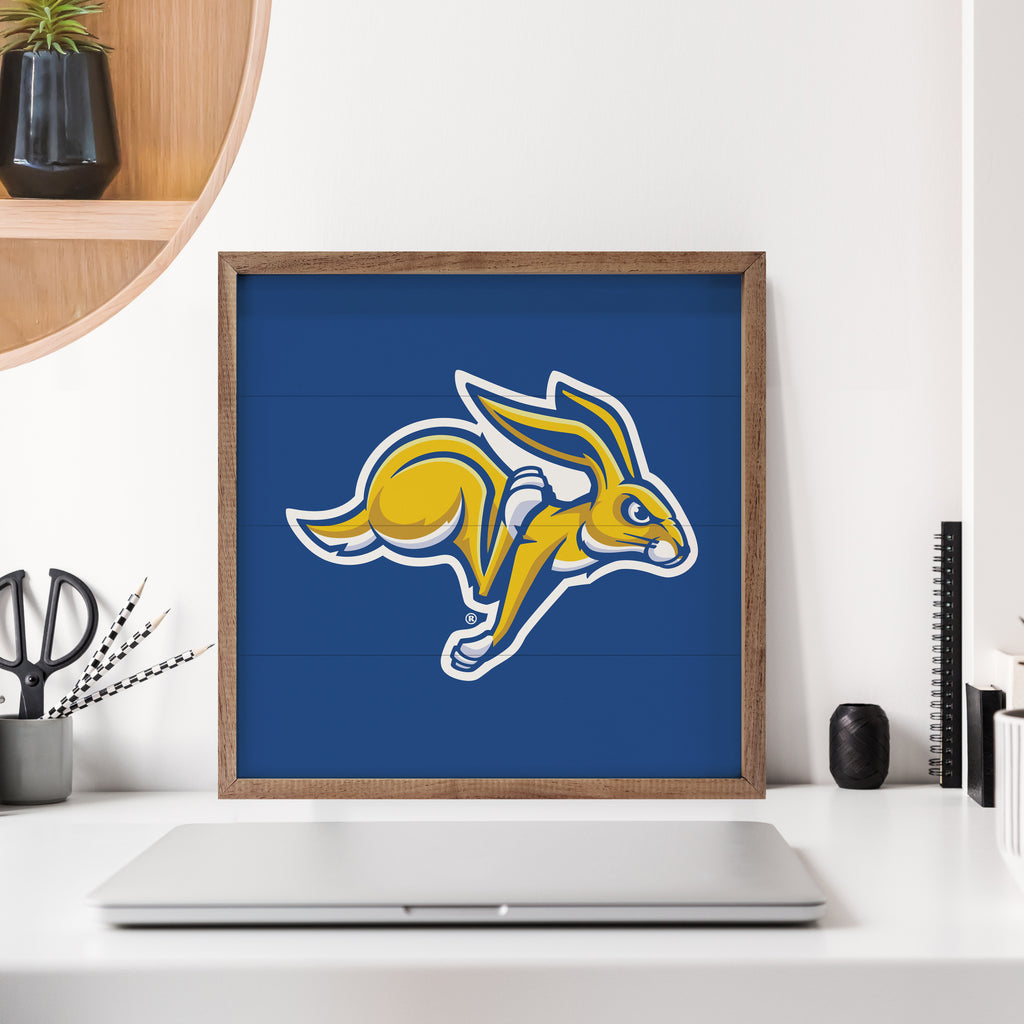 Bold Mascot South Dakota State 16x16 / White