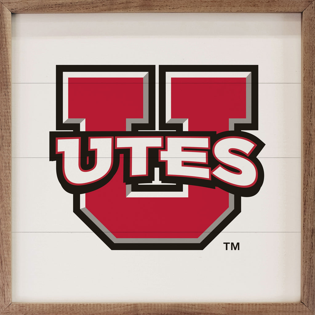 Bold Mascot Utah 16x16 / White