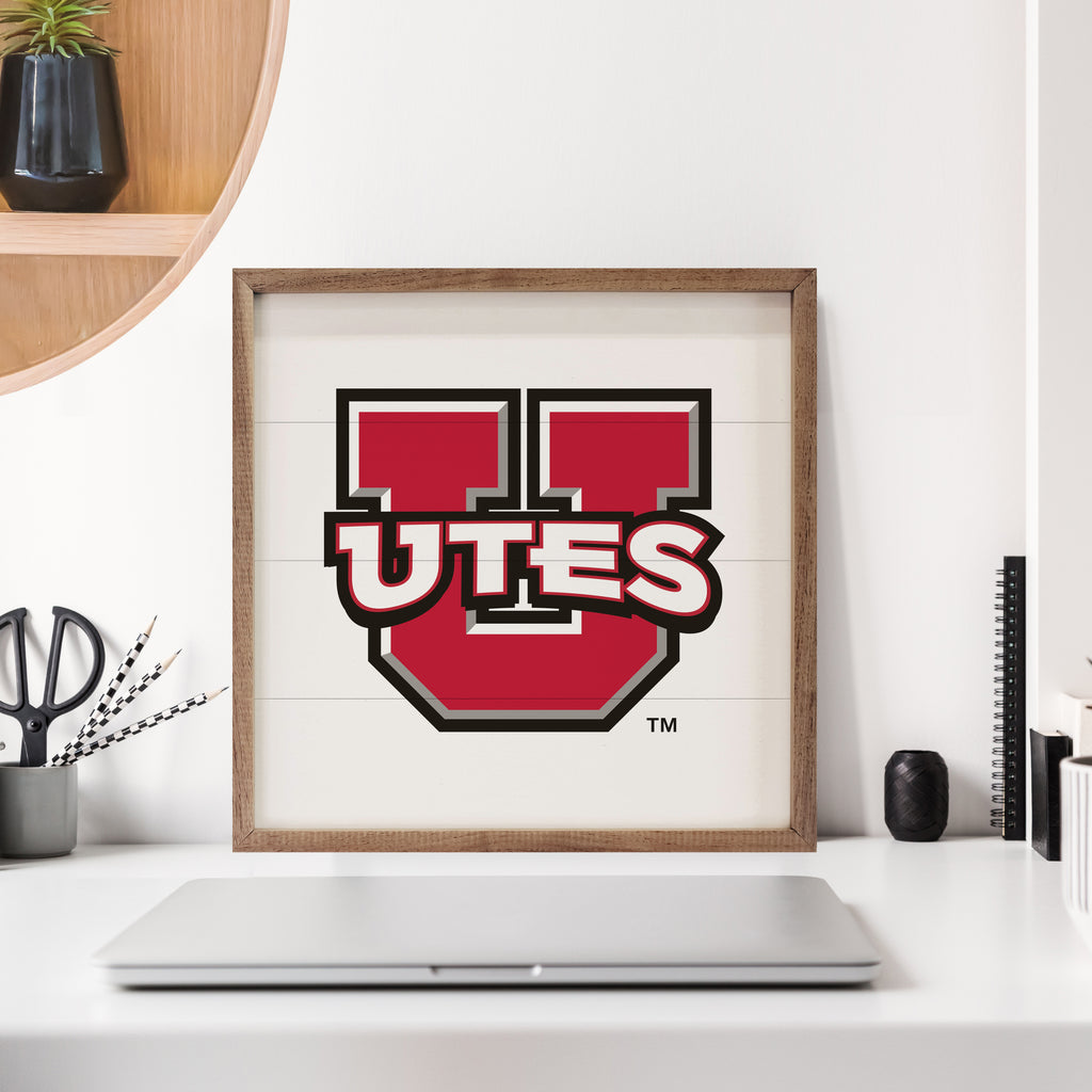 Bold Mascot Utah 16x16 / White