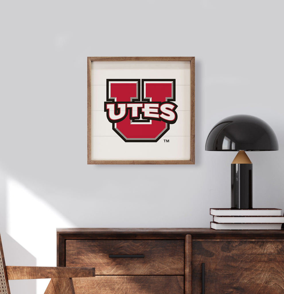 Bold Mascot Utah 16x16 / White