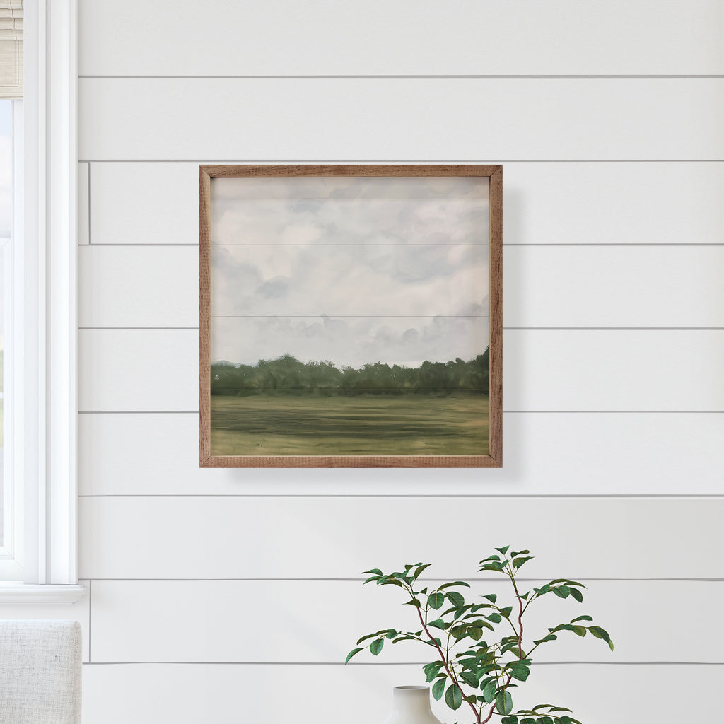 Cloudy Day Abstract Field 16x16 / Multi-Color