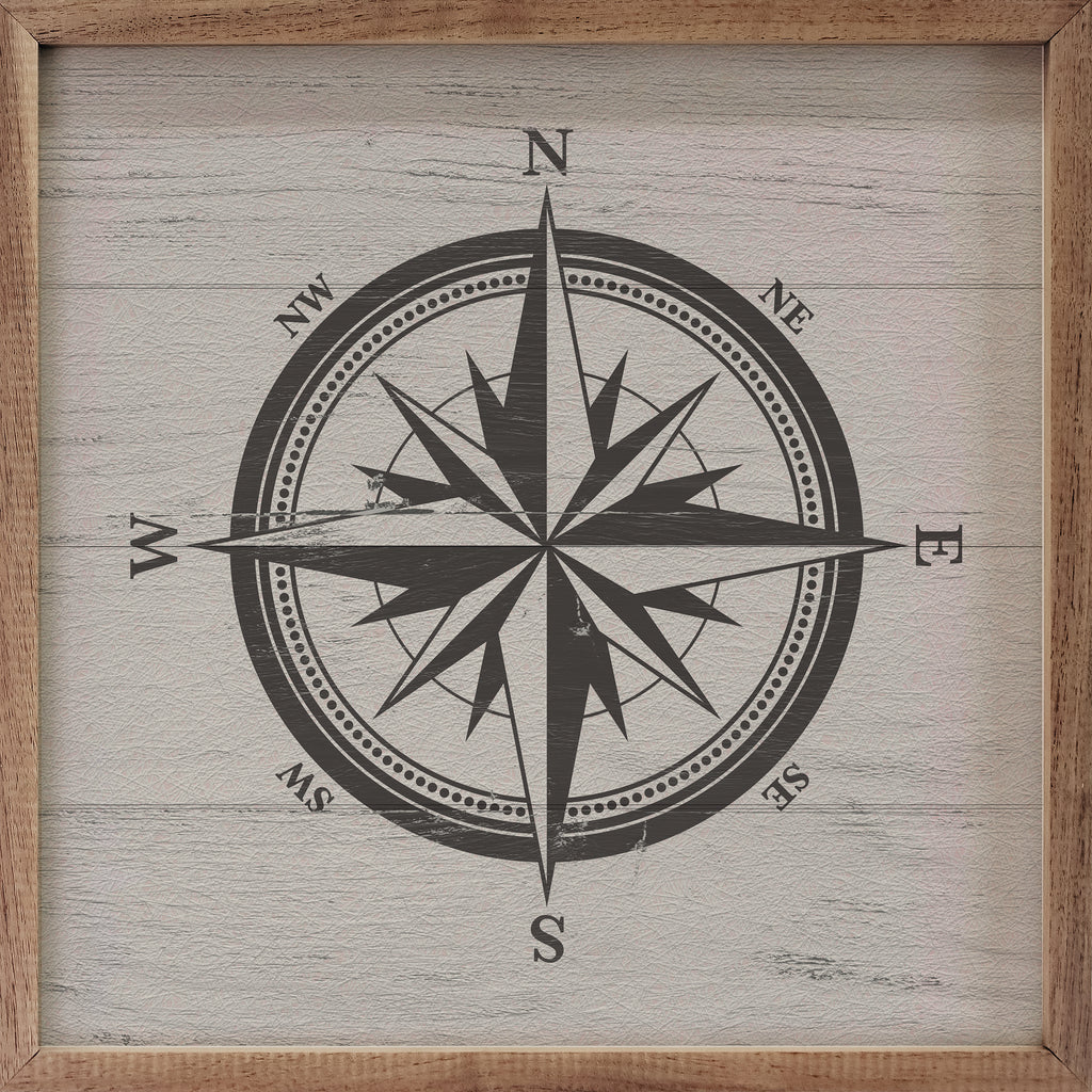 Compass Whitewash 16x16 / Whitewash