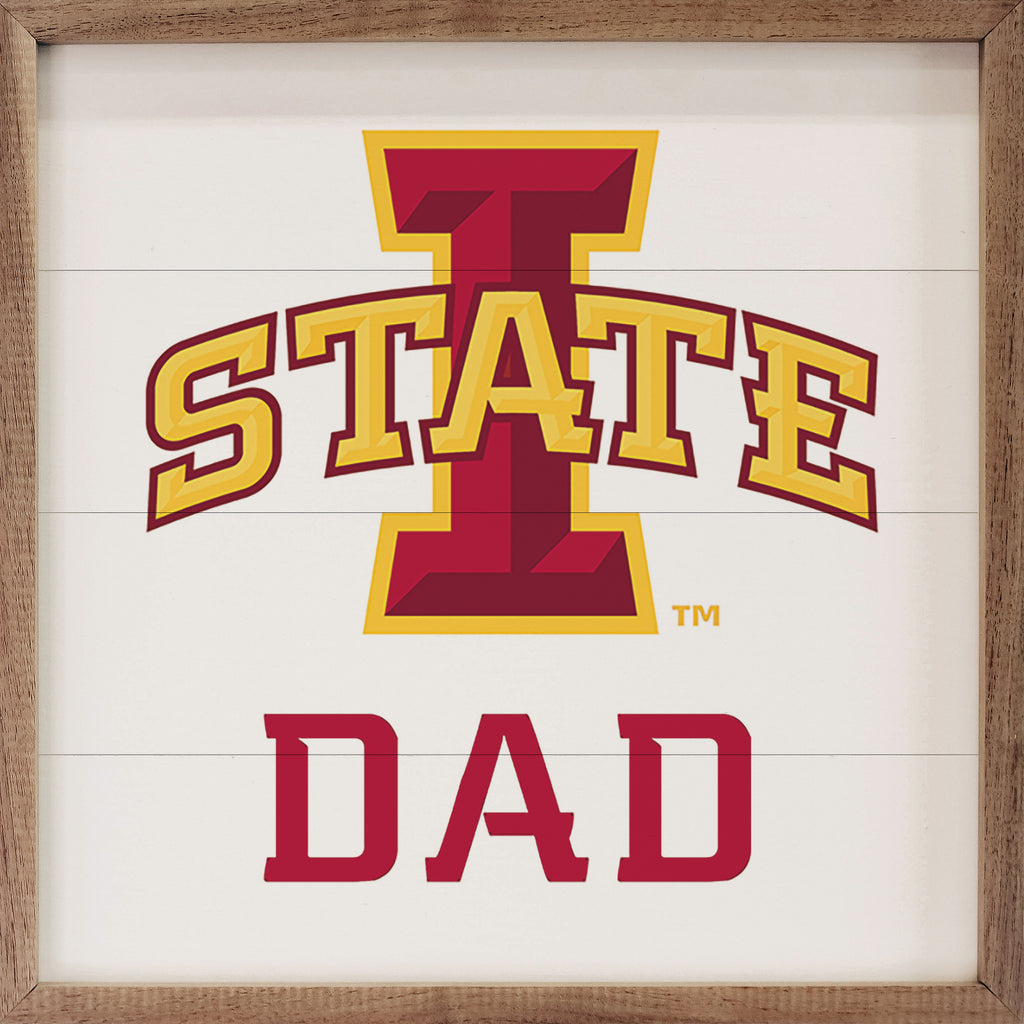 Dad Iowa State 16x16 / White