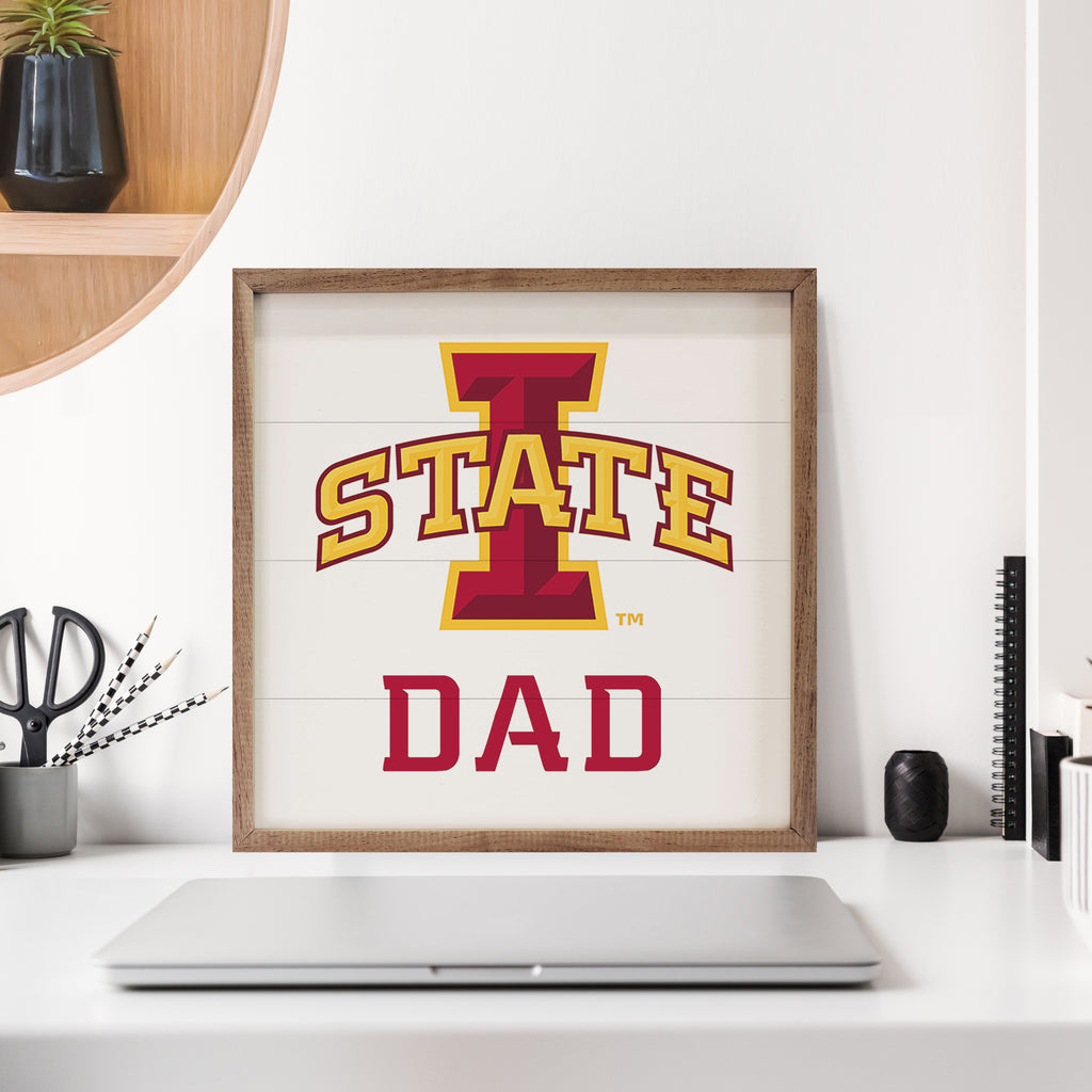 Dad Iowa State 16x16 / White