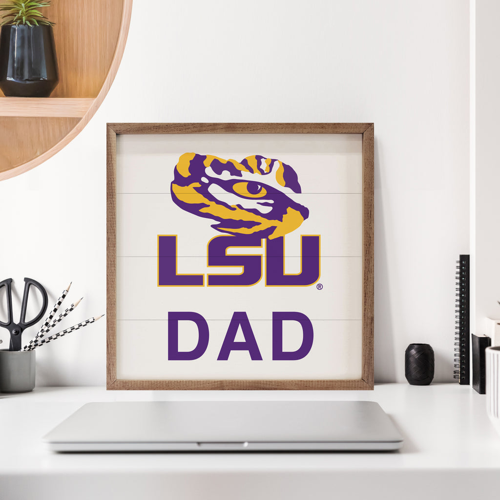 Dad LSU 16x16 / White