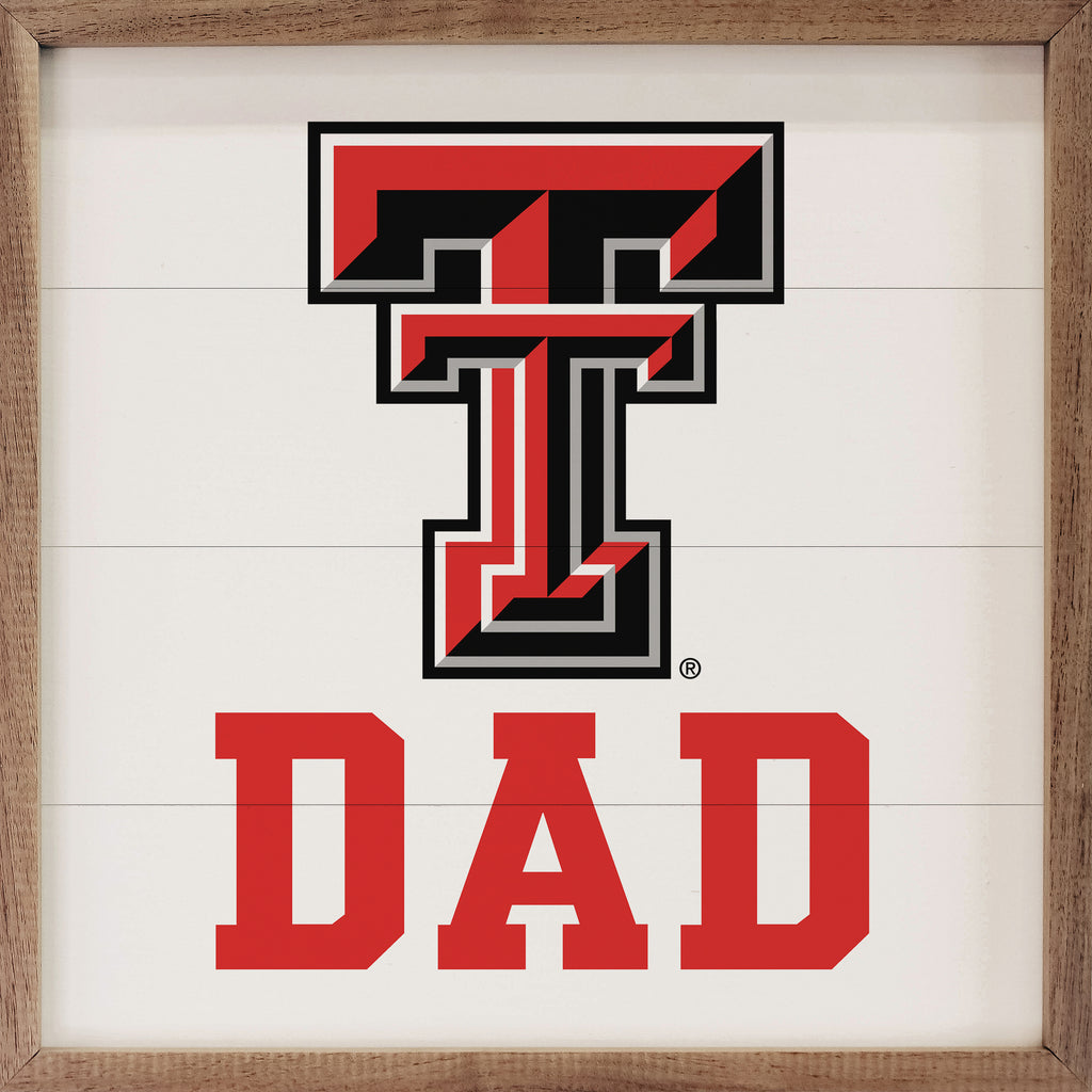 Dad Texas Tech 16x16 / White