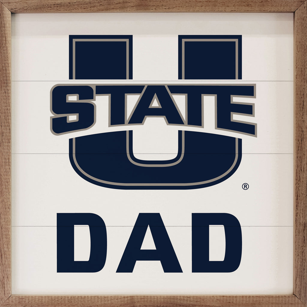 Dad Utah State 16x16 / White