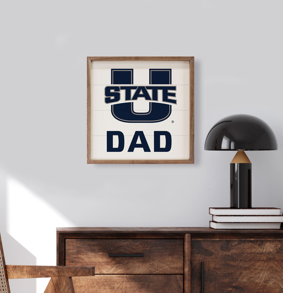 Dad Utah State 16x16 / White