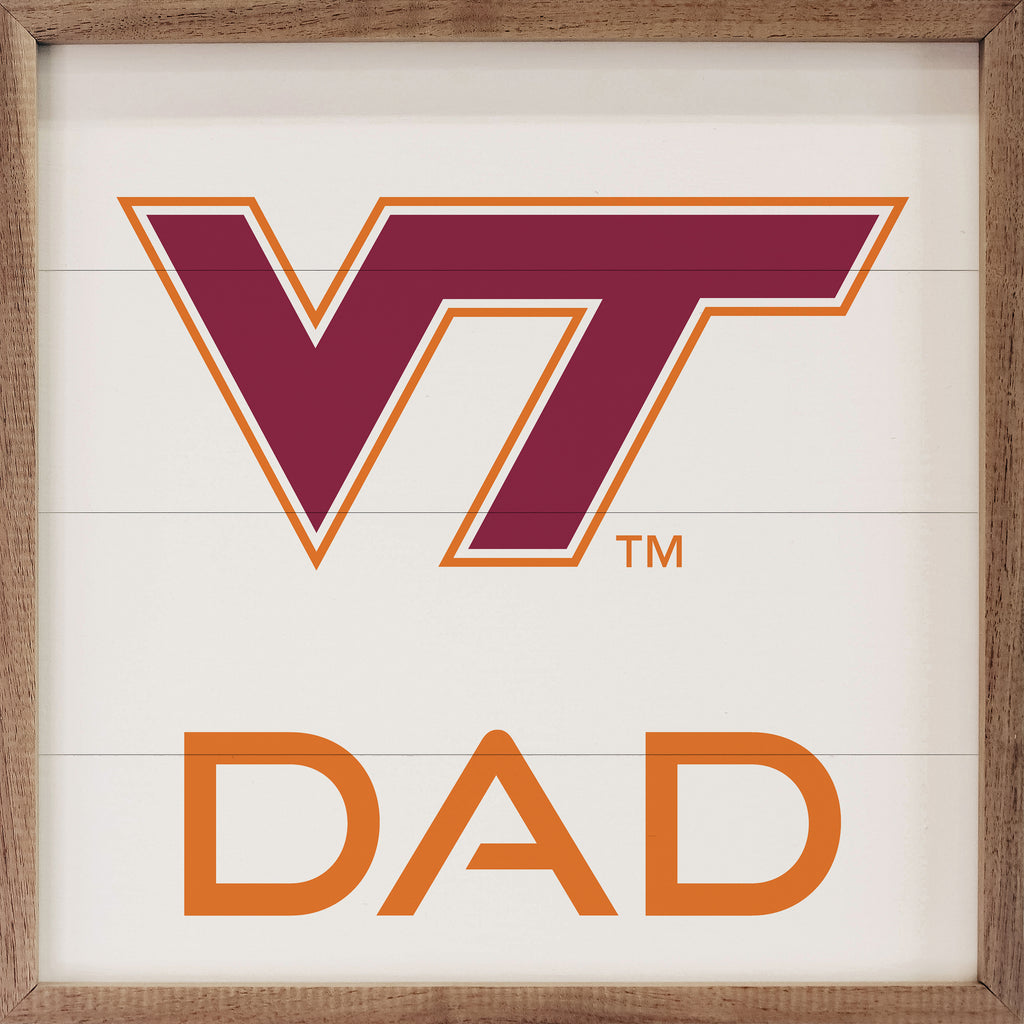 Dad Virginia Tech 16x16 / White