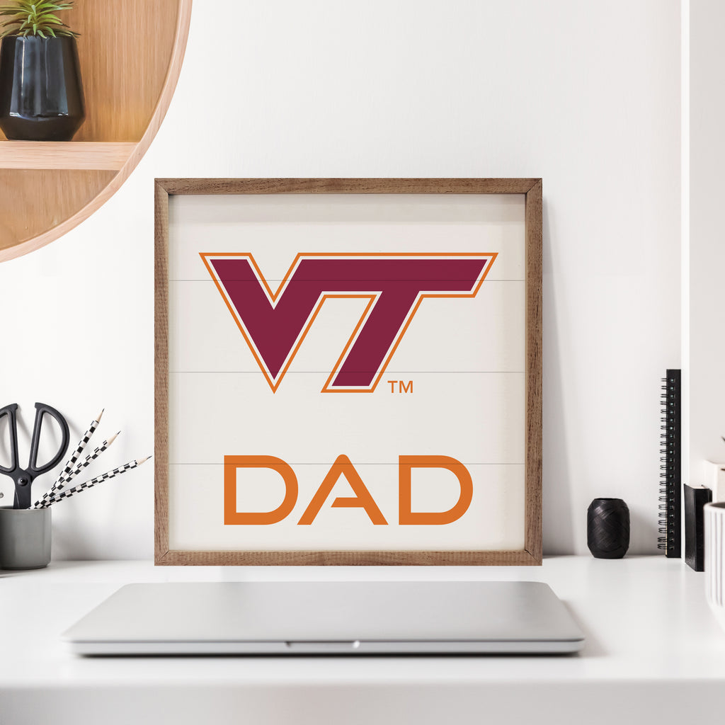 Dad Virginia Tech 16x16 / White