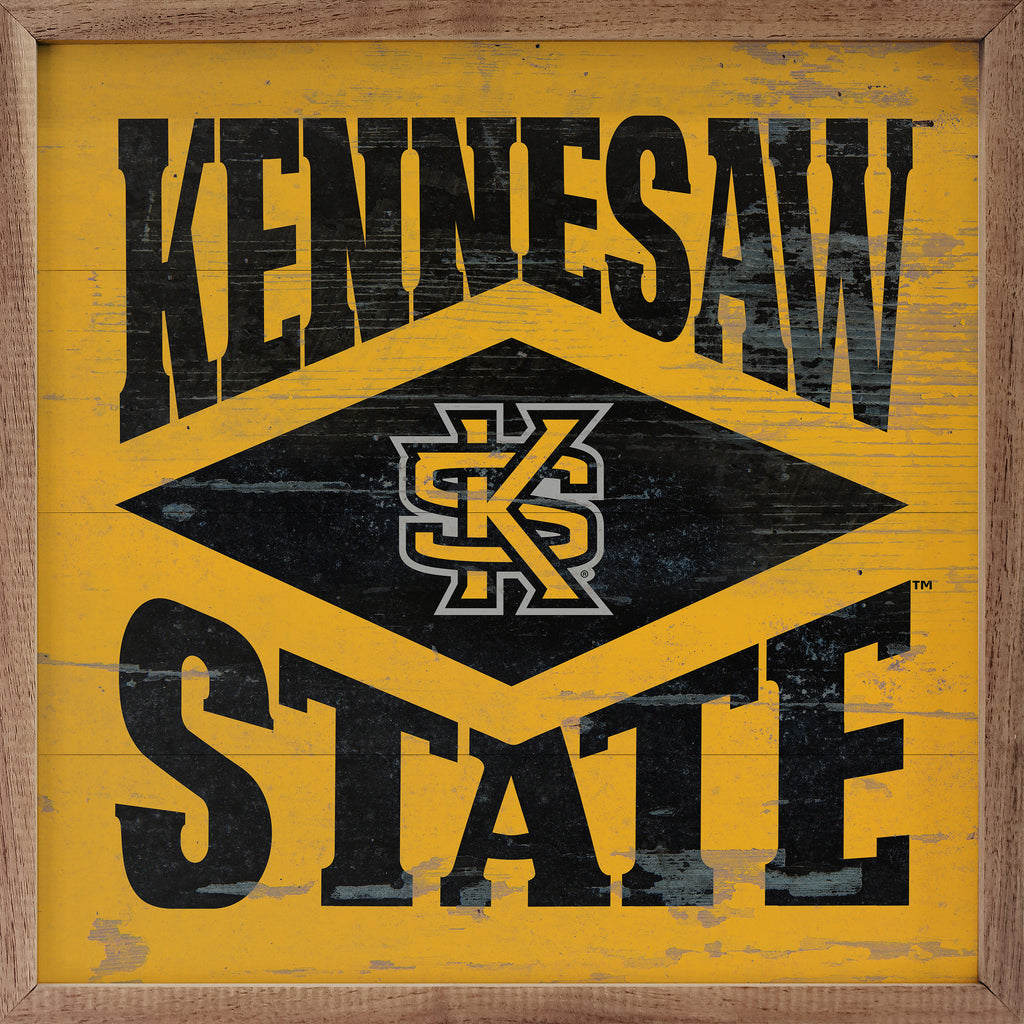 Diamond Logo Kennesaw 16x16 / Gold