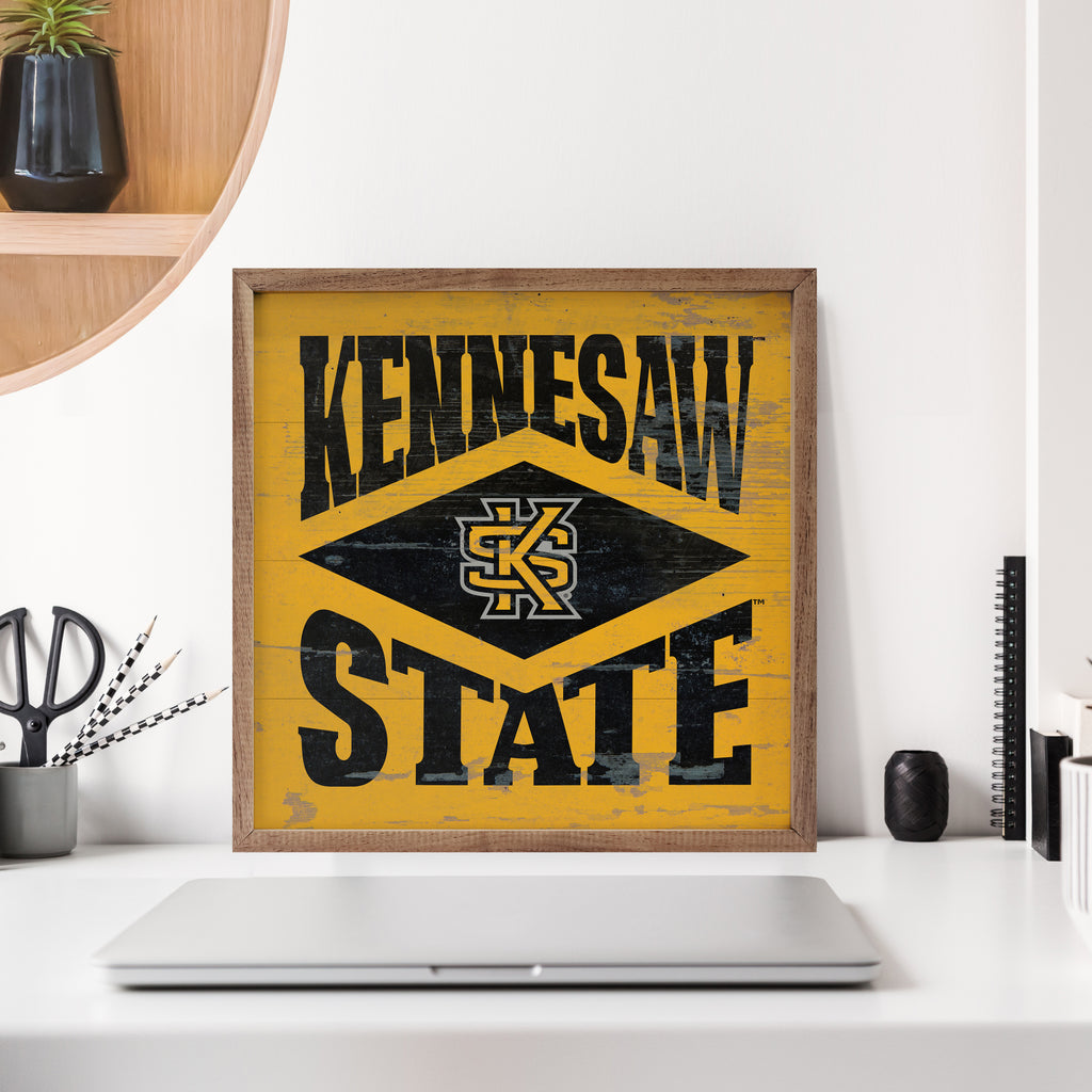 Diamond Logo Kennesaw 16x16 / Gold