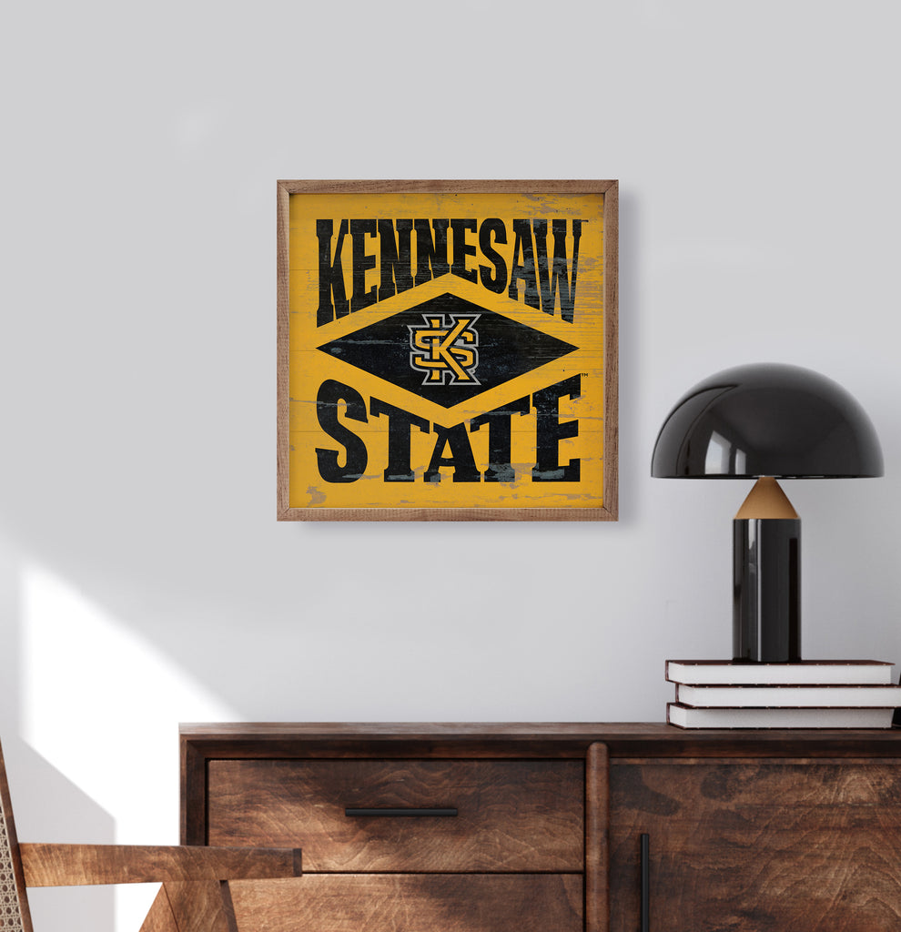 Diamond Logo Kennesaw 16x16 / Gold