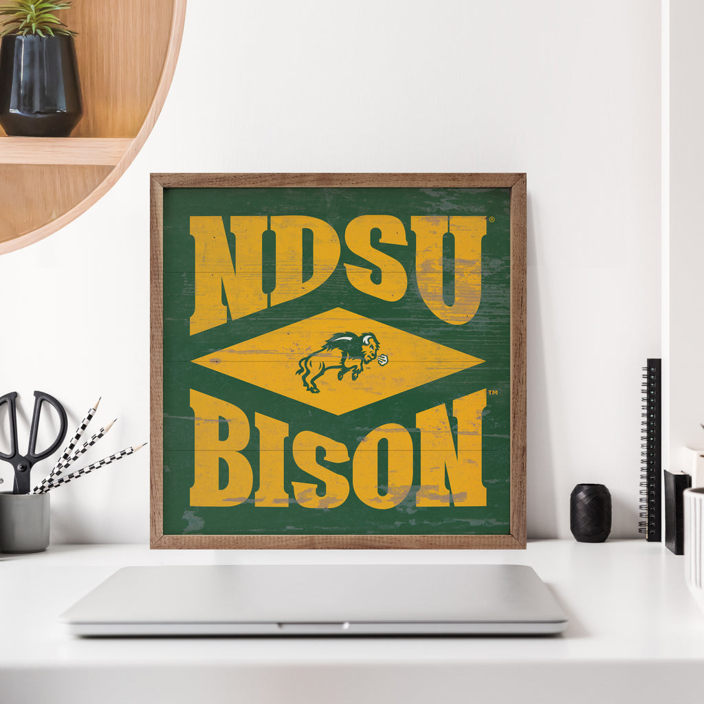 Diamond Logo NDSU 16x16 / Green