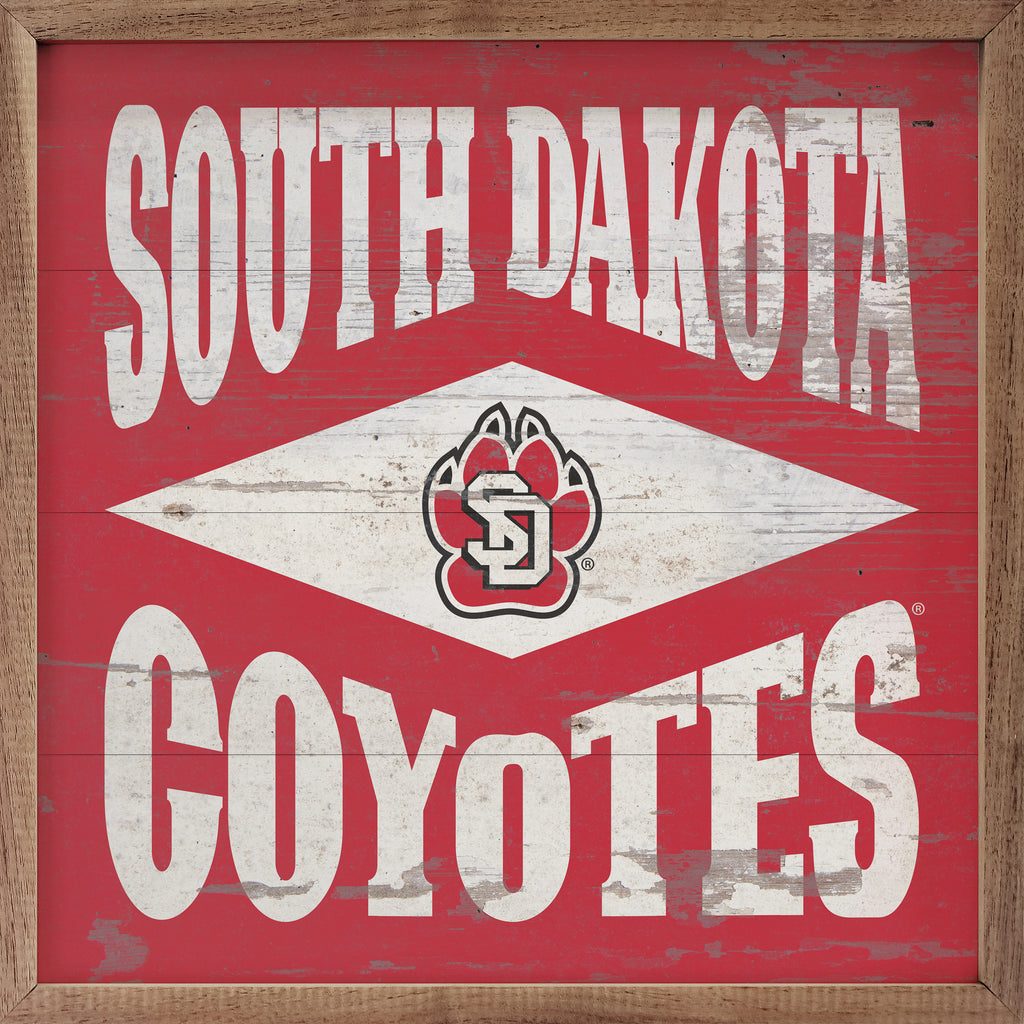 Diamond Logo South Dakota 16x16 / Red