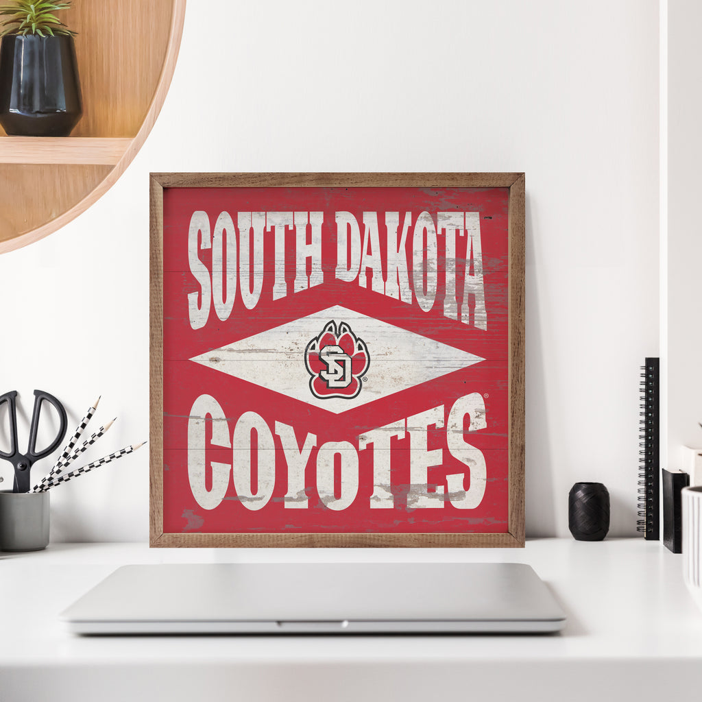 Diamond Logo South Dakota 16x16 / Red