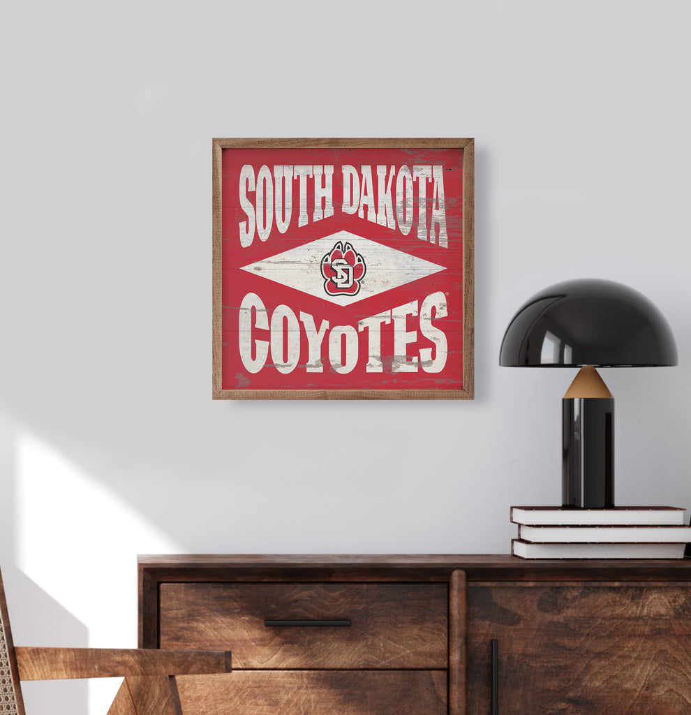 Diamond Logo South Dakota 16x16 / Red