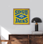 Diamond Logo South Dakota State 16x16 / Yellow