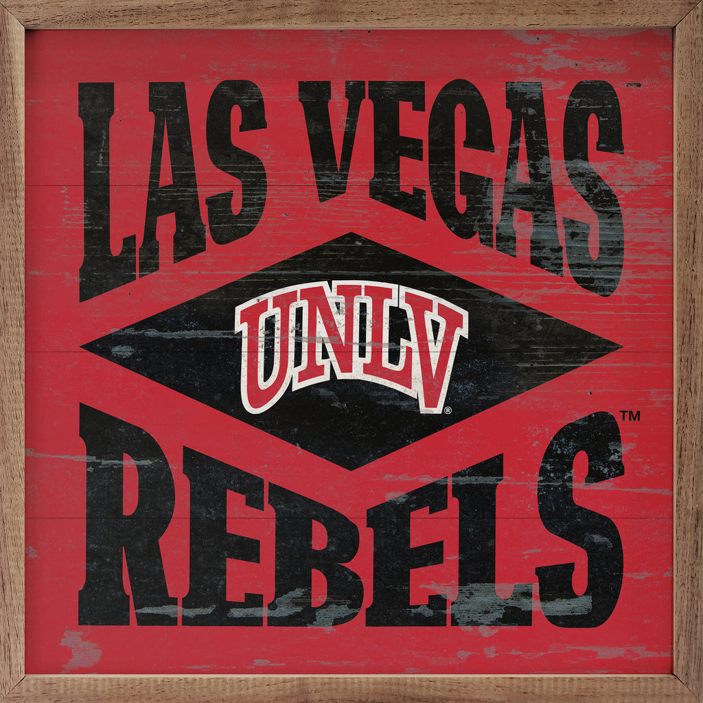 Diamond Logo UNLV 16x16 / Red