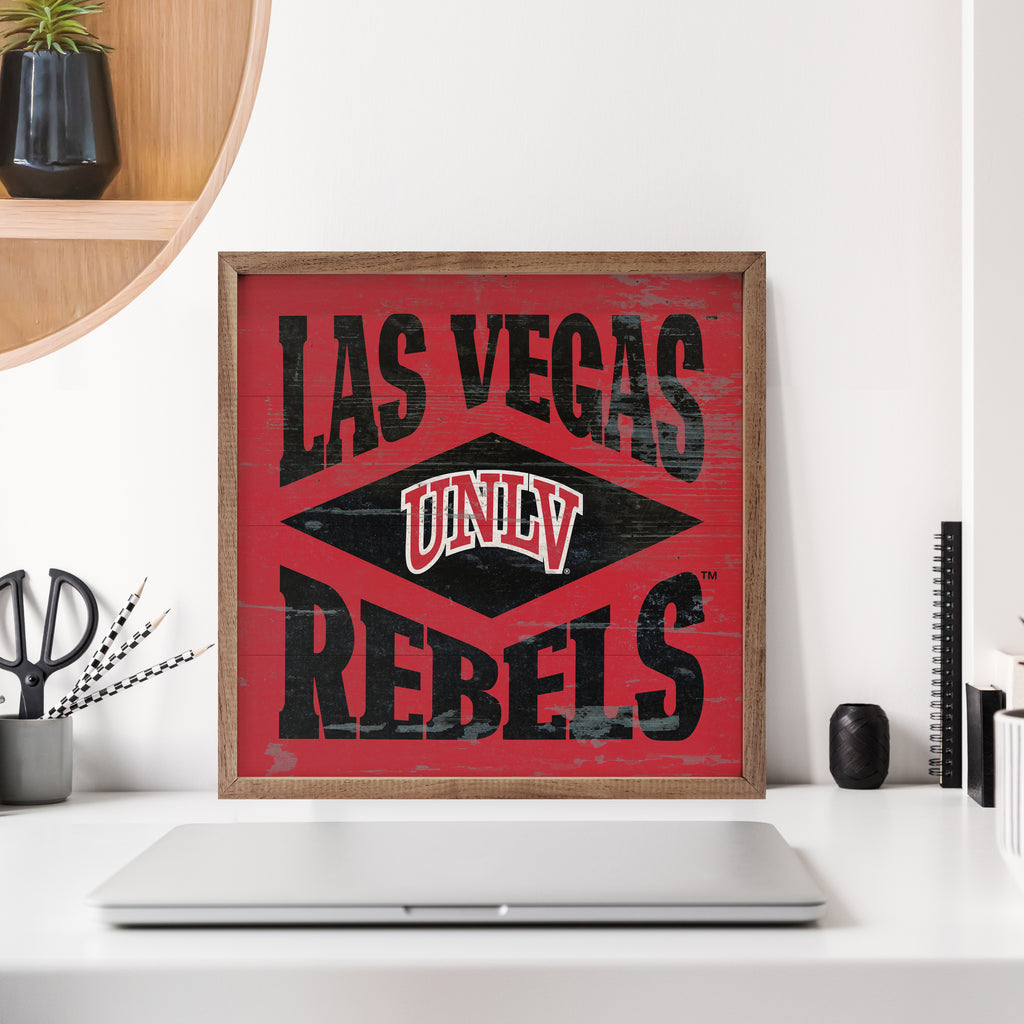 Diamond Logo UNLV 16x16 / Red