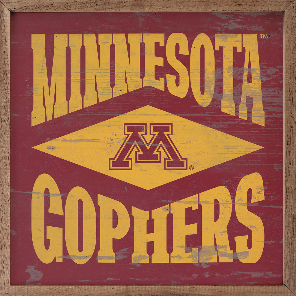 Diamond Logo University Of Minnesota 16x16 / Maroon