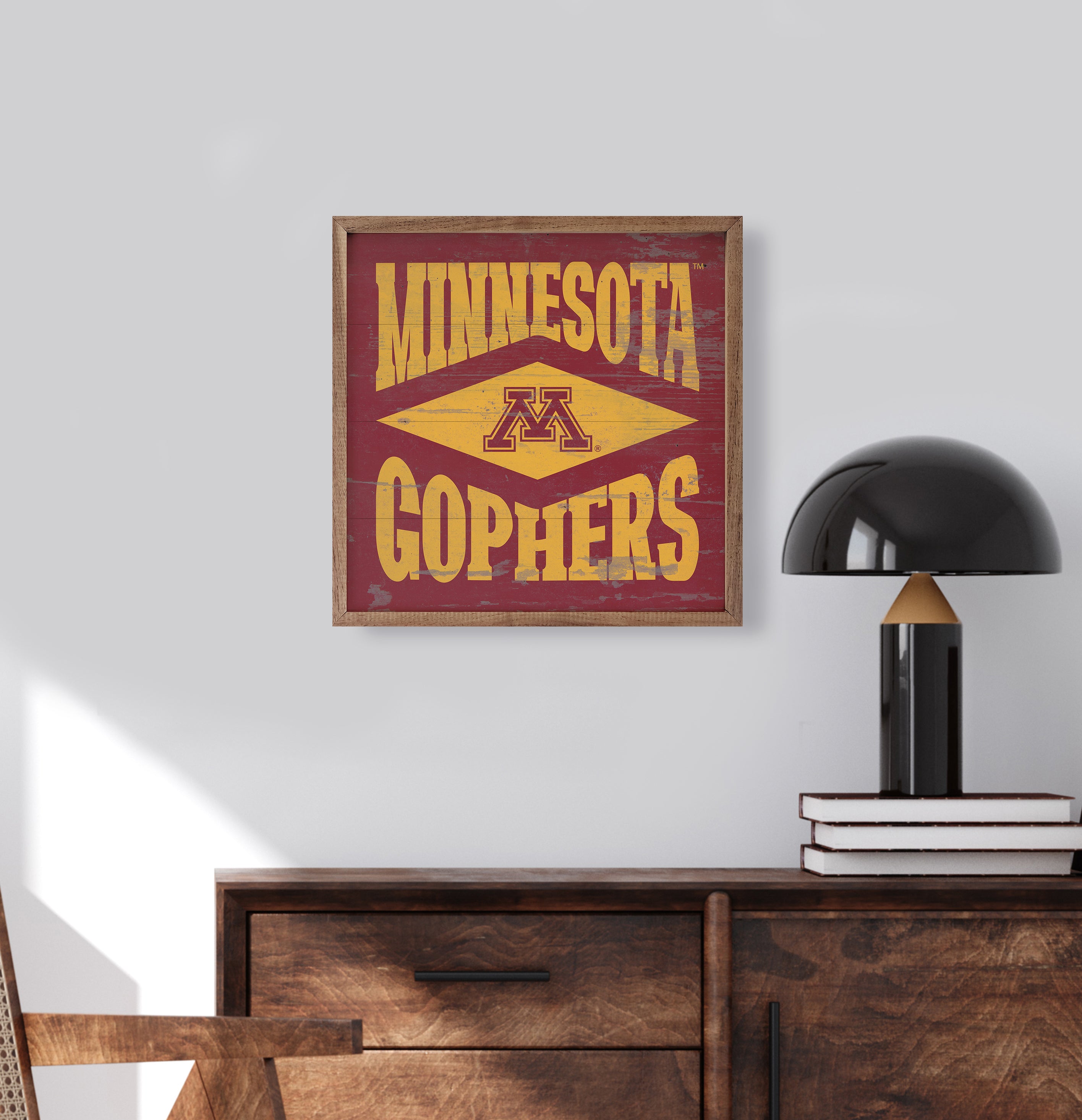 Diamond Logo University Of Minnesota 16x16 / Maroon