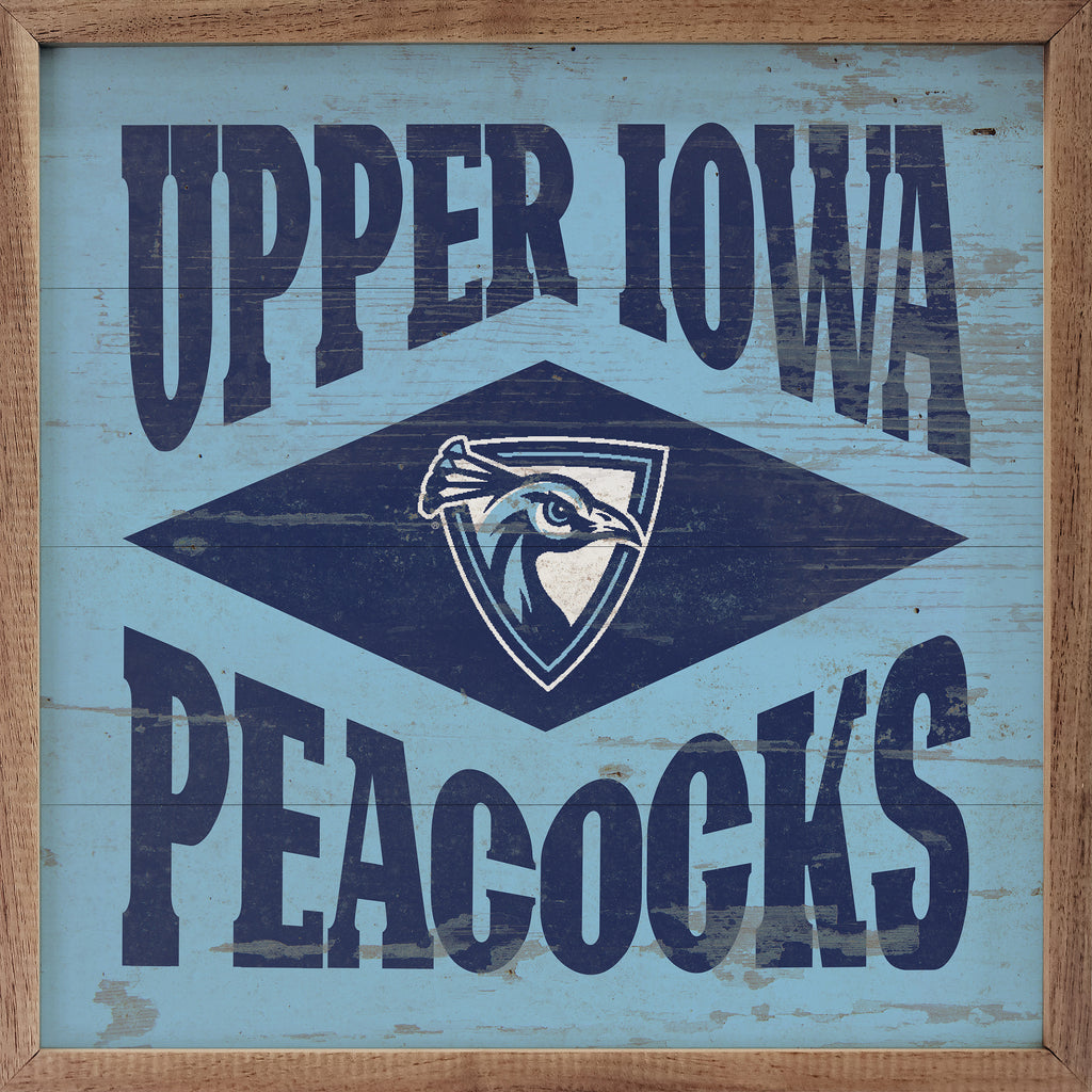 Diamond Logo Upper Iowa 16x16 / Blue