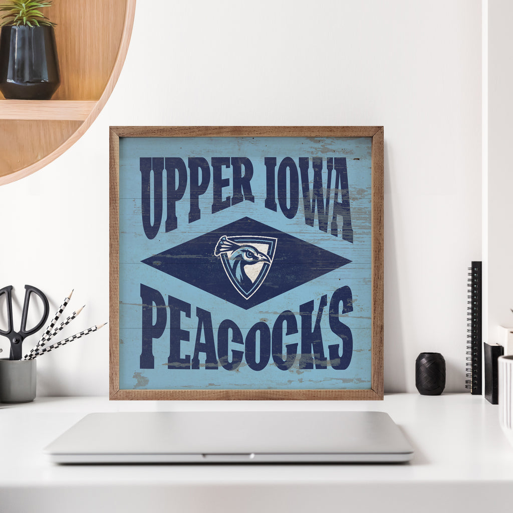Diamond Logo Upper Iowa 16x16 / Blue